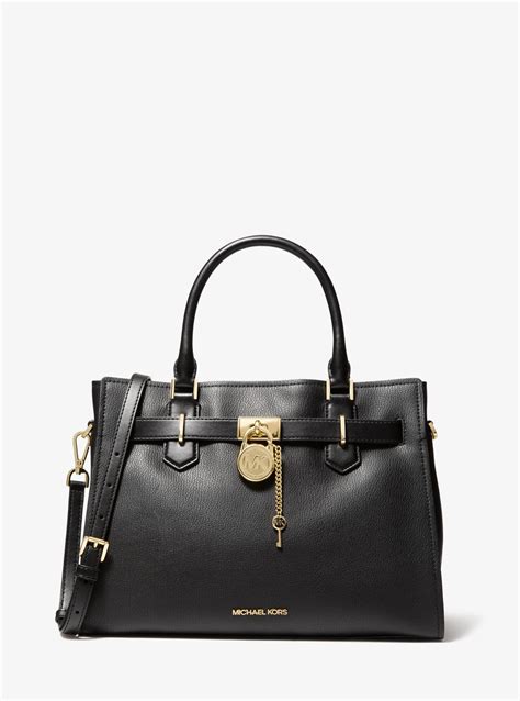 michael kors hamilton medium|Hamilton medium leather satchel.